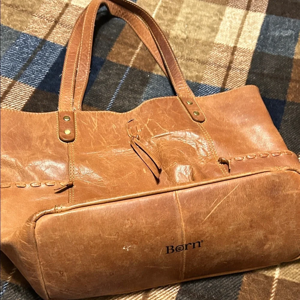 Born Tan Leather Handbag - Picture 1 of 13